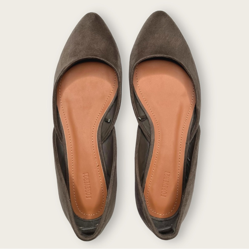 Gray Chic Dorsay Flats